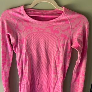 Lululemon Pink Run Swiftly Tech Long Sleeve